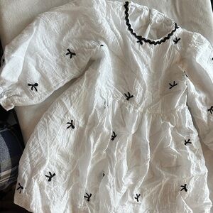 White and Black Kids Dress